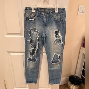 Vanilla star premium jeans extra distressed size 5